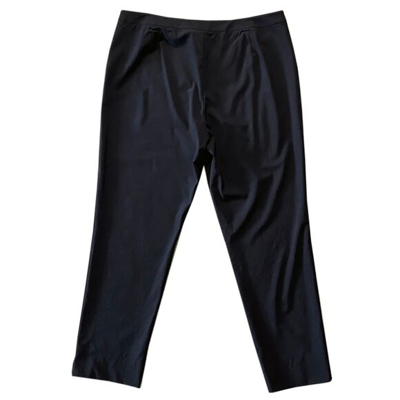 Lafayette 148 Trouser Pants Size 16 Navy Blue Wool Blend Stretch Classic Career - Picture 2 of 4